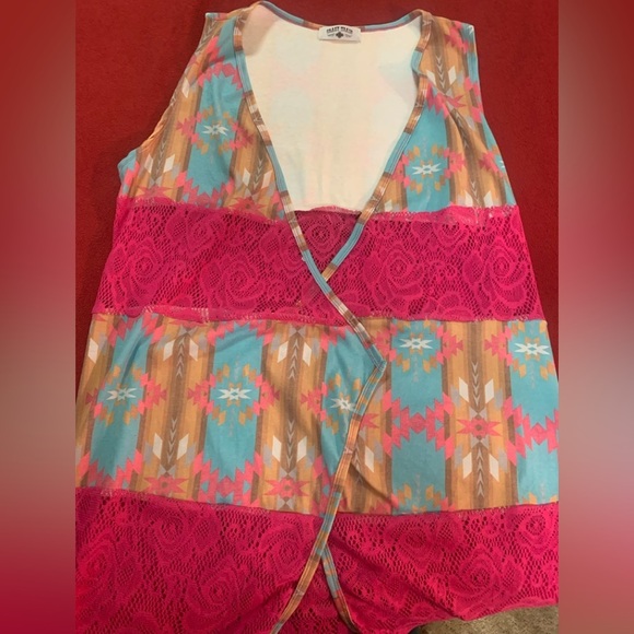 Crazy Train Colorful Vest (fits about Small/Medium) - Picture 4 of 8